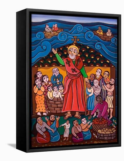 St. Nicholas, 2005-Laura James-Framed Premier Image Canvas