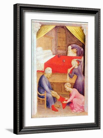 St. Nicholas and the Three Poor Maidens-Gentile da Fabriano-Framed Giclee Print