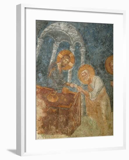 St. Nicholas Church Fresco of Jesus with Apostle, Myra, Anatolia, Turkey, Asia Minor, Eurasia-Godong-Framed Photographic Print