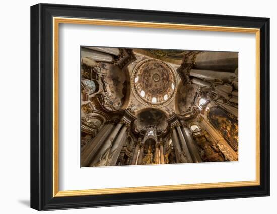 St. Nicholas Church Interior, Prague, Czech Republic, Europe-Ben Pipe-Framed Photographic Print