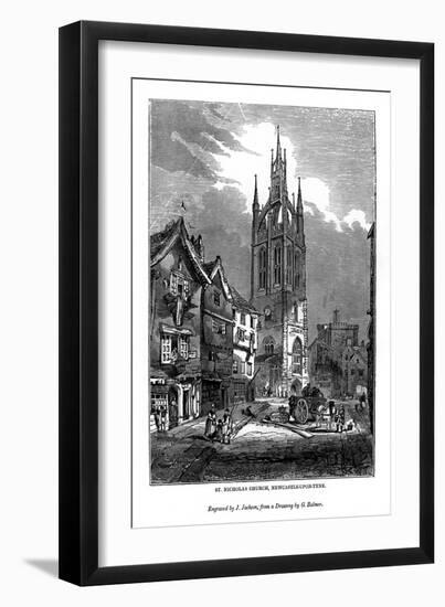 St Nicholas Church, Newcastle-Upon-Tyne, 1843-J Jackson-Framed Giclee Print