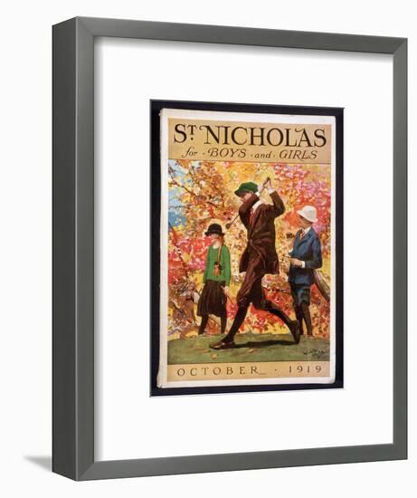 St Nicholas, for Boys and Girls, cover, October 1919-Unknown-Framed Giclee Print