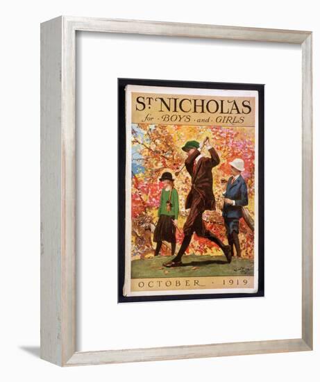 St Nicholas, for Boys and Girls, cover, October 1919-Unknown-Framed Giclee Print