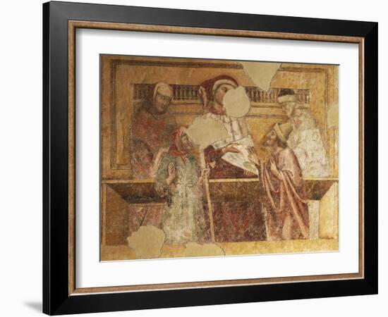 St Nicholas' Funeral, Scene from Stories of Nicholas, 1348-1349-Vitale da Bologna-Framed Giclee Print