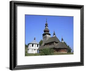 St. Nicholas Wooden Church, Svaliava, Zakarpattia Oblast, Transcarpathia, Ukraine-Ivan Vdovin-Framed Photographic Print