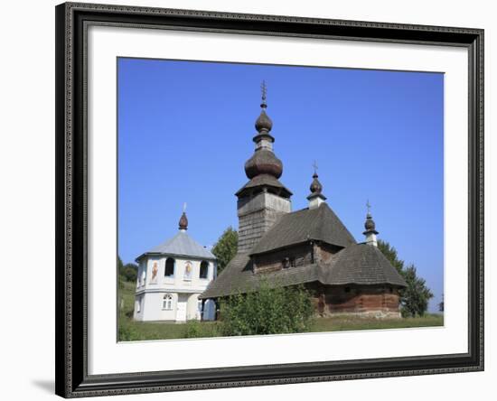 St. Nicholas Wooden Church, Svaliava, Zakarpattia Oblast, Transcarpathia, Ukraine-Ivan Vdovin-Framed Photographic Print