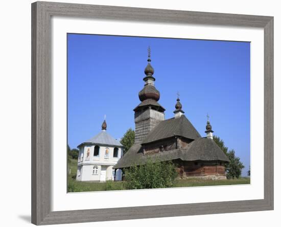 St. Nicholas Wooden Church, Svaliava, Zakarpattia Oblast, Transcarpathia, Ukraine-Ivan Vdovin-Framed Photographic Print