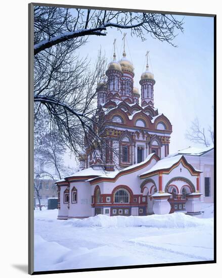 St. Nikolas Monastery, Moscow, Russia-null-Mounted Art Print