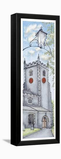 St Oswald's Church Clock, Warton, Lancashire, 2009-Sandra Moore-Framed Premier Image Canvas