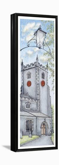 St Oswald's Church Clock, Warton, Lancashire, 2009-Sandra Moore-Framed Premier Image Canvas