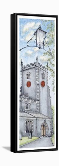St Oswald's Church Clock, Warton, Lancashire, 2009-Sandra Moore-Framed Premier Image Canvas