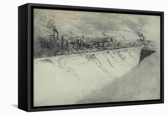 'St Ouen Viewed from the Fortifications of Paris', 1915-Edgar Chahine-Framed Premier Image Canvas