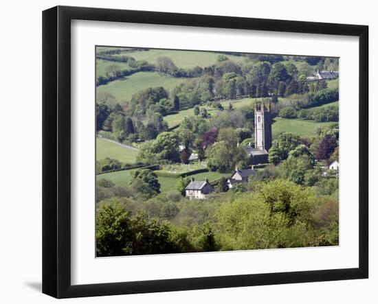 St. Pancras Church, Widecombe in the Moor, Dartmoor, Devon, England, United Kingdom, Europe-David Lomax-Framed Photographic Print