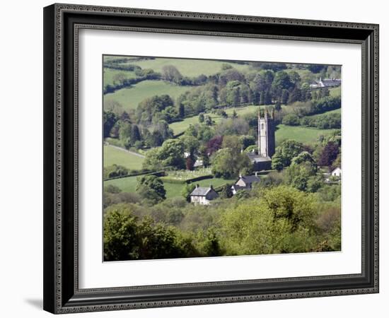 St. Pancras Church, Widecombe in the Moor, Dartmoor, Devon, England, United Kingdom, Europe-David Lomax-Framed Photographic Print