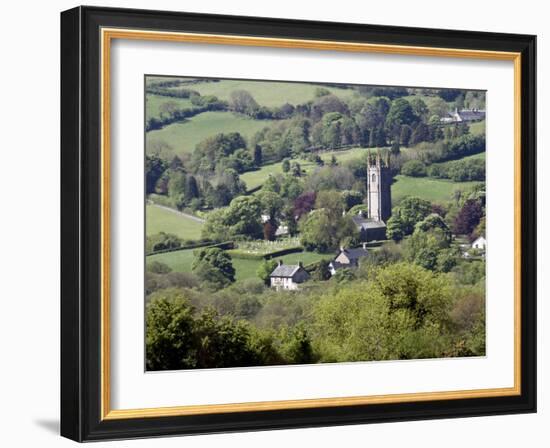 St. Pancras Church, Widecombe in the Moor, Dartmoor, Devon, England, United Kingdom, Europe-David Lomax-Framed Photographic Print