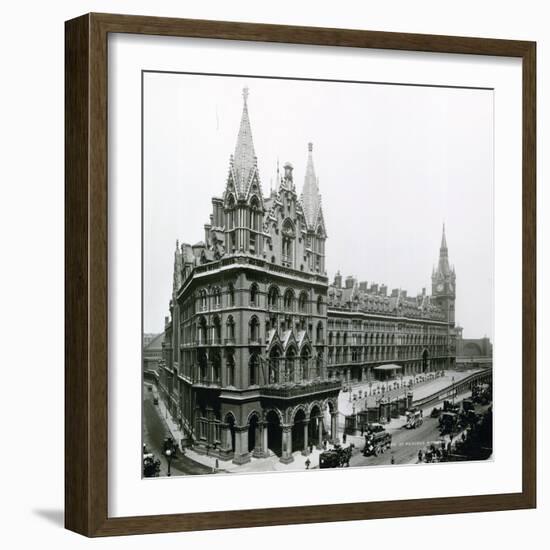 St Pancras Railway Station; Photograph from April 1899-null-Framed Photographic Print