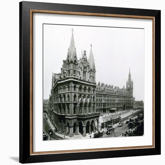 St Pancras Railway Station; Photograph from April 1899-null-Framed Photographic Print