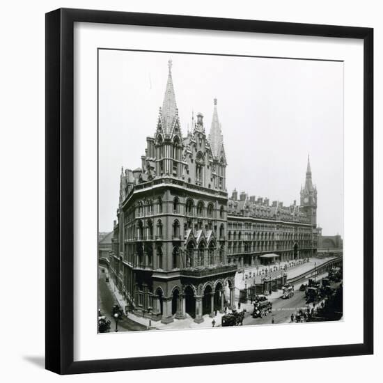 St Pancras Railway Station; Photograph from April 1899-null-Framed Photographic Print