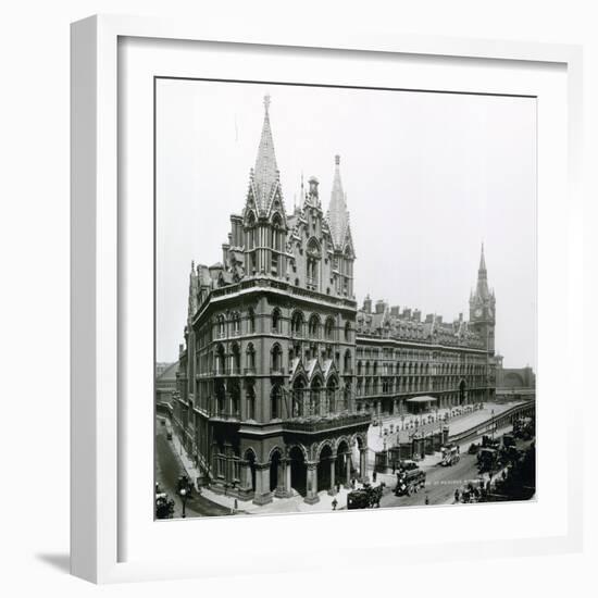 St Pancras Railway Station; Photograph from April 1899-null-Framed Photographic Print