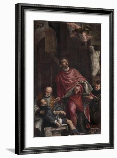 St Pantaleon Healing a Child-Veronese-Framed Giclee Print