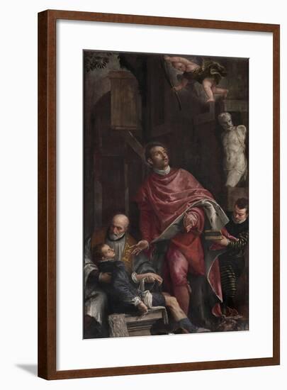 St Pantaleon Healing a Child-Veronese-Framed Giclee Print