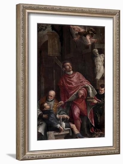 St. Pantaleon Healing a Child-Veronese-Framed Art Print