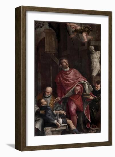 St. Pantaleon Healing a Child-Veronese-Framed Art Print