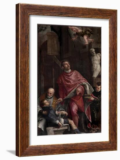 St. Pantaleon Healing a Child-Veronese-Framed Art Print