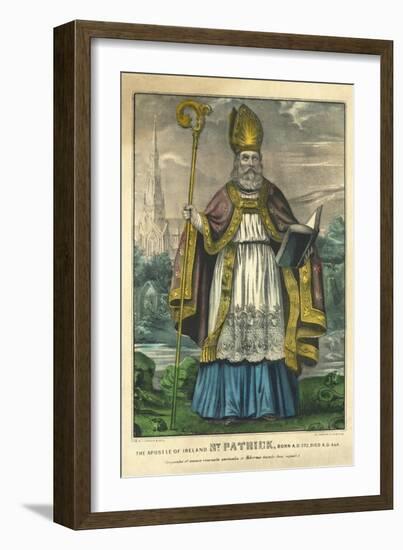 St Patrick, Pub. Currier and Ives, C.1860--Framed Giclee Print