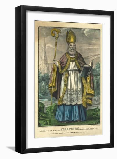 St Patrick, Pub. Currier and Ives, C.1860-null-Framed Giclee Print