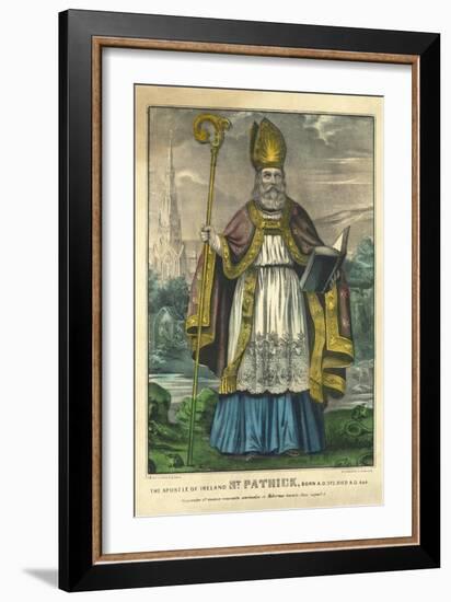 St Patrick, Pub. Currier and Ives, C.1860--Framed Giclee Print