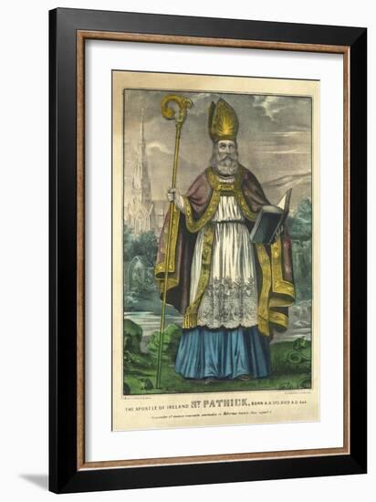 St Patrick, Pub. Currier and Ives, C.1860-null-Framed Giclee Print