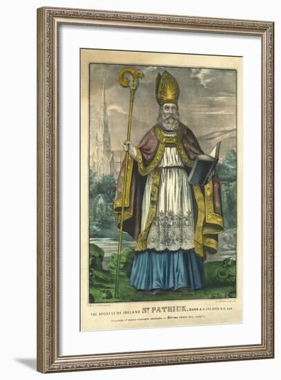 St Patrick, Pub. Currier and Ives, C.1860-null-Framed Giclee Print