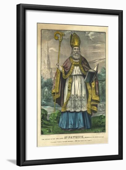 St Patrick, Pub. Currier and Ives, C.1860-null-Framed Giclee Print