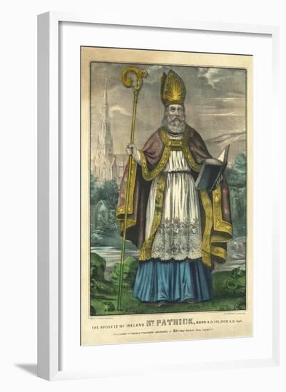 St Patrick, Pub. Currier and Ives, C.1860-null-Framed Giclee Print