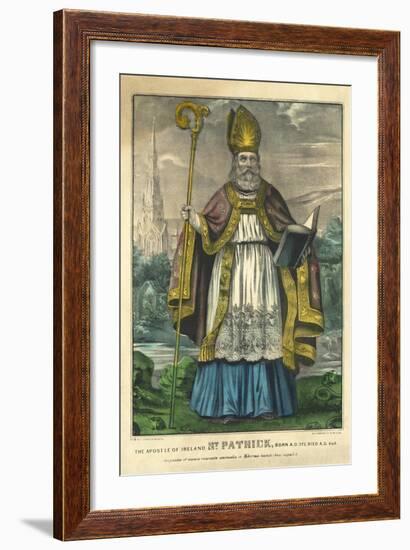 St Patrick, Pub. Currier and Ives, C.1860-null-Framed Giclee Print