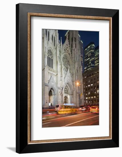 St. Patrick's Cathedral, 5th Avenue, Manhattan, New York-Rainer Mirau-Framed Photographic Print