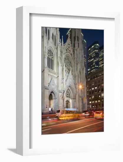 St. Patrick's Cathedral, 5th Avenue, Manhattan, New York-Rainer Mirau-Framed Photographic Print