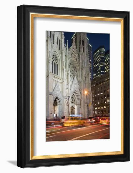 St. Patrick's Cathedral, 5th Avenue, Manhattan, New York-Rainer Mirau-Framed Photographic Print