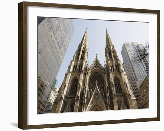St. Patrick's Cathedral, 5th Avenue, Manhattan-Christian Kober-Framed Photographic Print