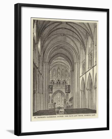St Patrick's Cathedral Dublin, the Nave and Choir, Looking East-null-Framed Giclee Print