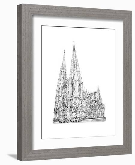 St Patrick's Cathedral, Fifth Avenue, New York, 2010-Anthony Butera-Framed Giclee Print