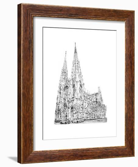 St Patrick's Cathedral, Fifth Avenue, New York, 2010-Anthony Butera-Framed Giclee Print