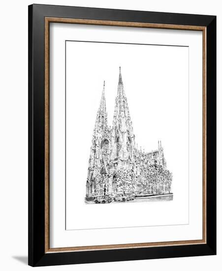 St Patrick's Cathedral, Fifth Avenue, New York, 2010-Anthony Butera-Framed Giclee Print