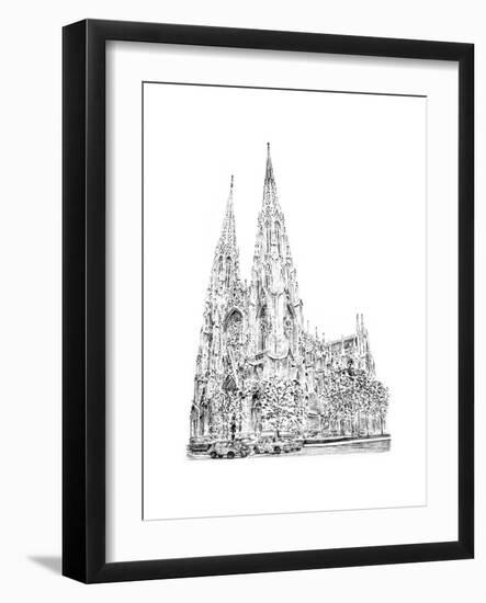 St Patrick's Cathedral, Fifth Avenue, New York, 2010-Anthony Butera-Framed Giclee Print