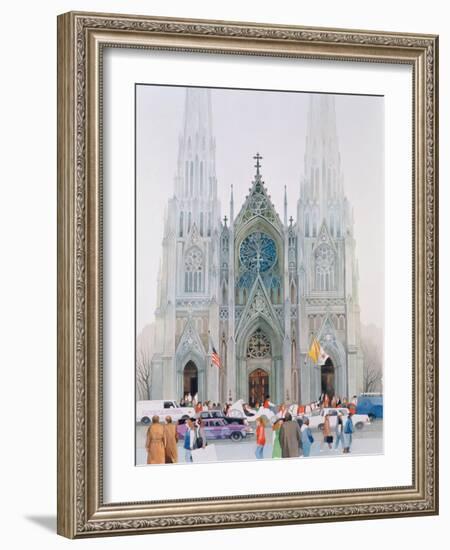 St. Patrick's Cathedral, New York, 1990-Myung-Bo Sim-Framed Giclee Print