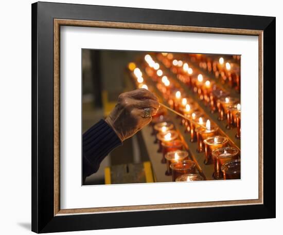 St Patrick's Cathedral.-Jon Hicks-Framed Photographic Print