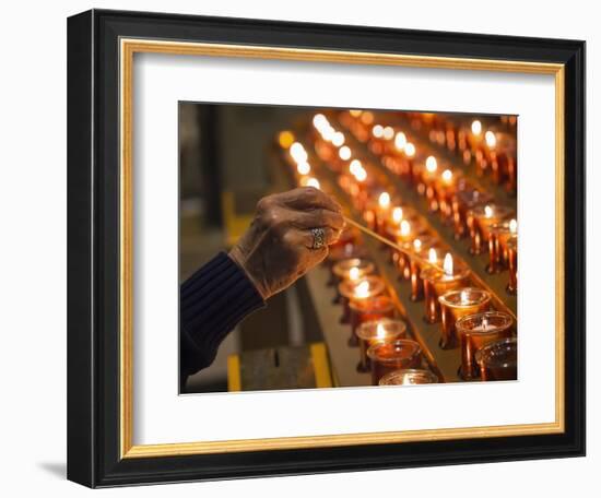 St Patrick's Cathedral.-Jon Hicks-Framed Photographic Print