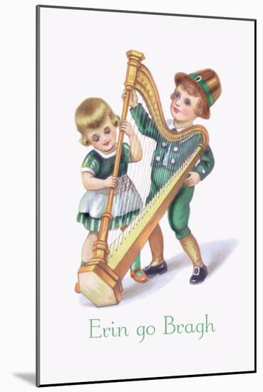 St. Patrick's Day Children-null-Mounted Art Print