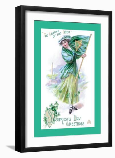 St. Patrick's Day Green-null-Framed Art Print